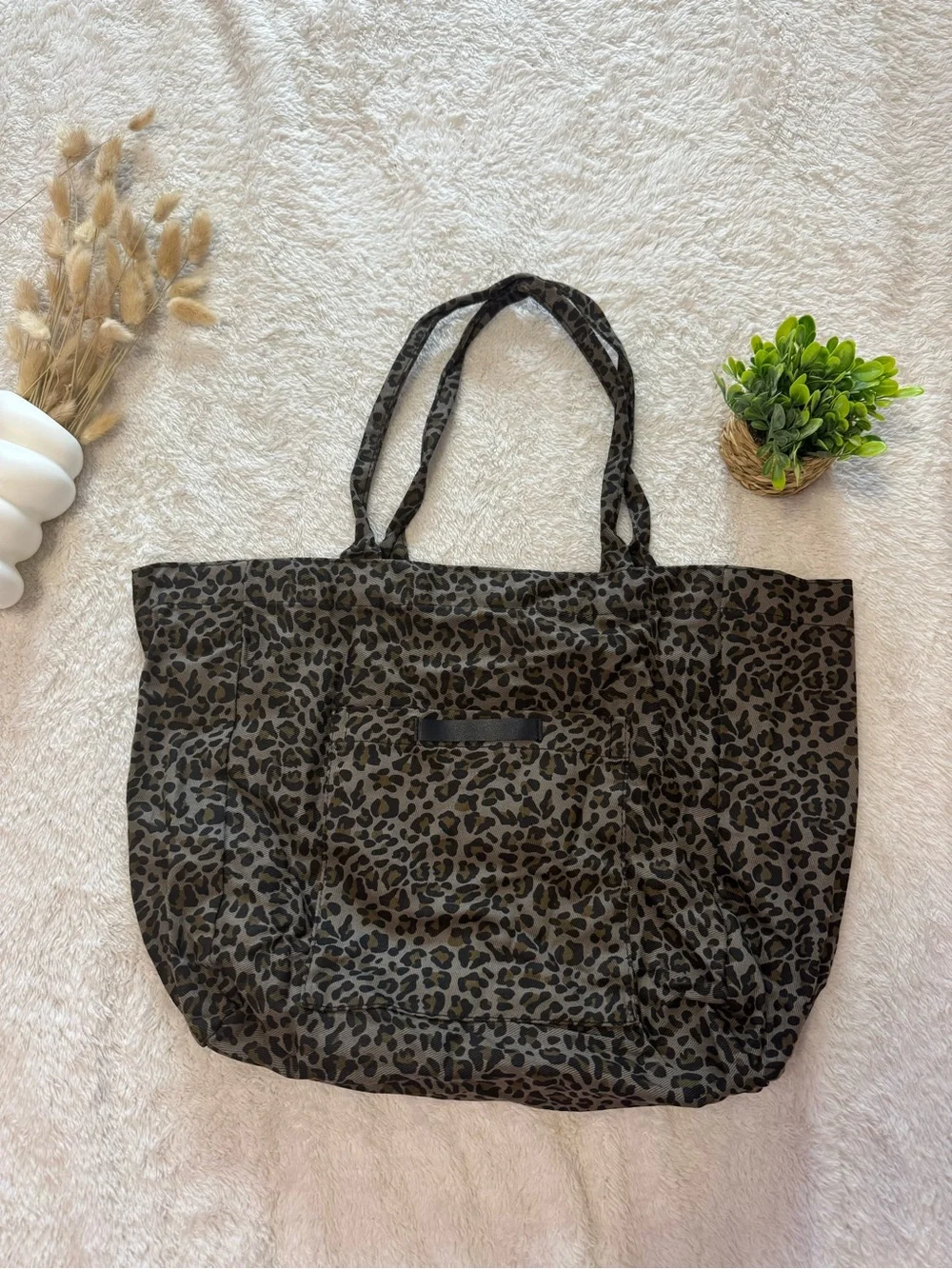 New Leopard Print Oversized Tote Shoulder Bag